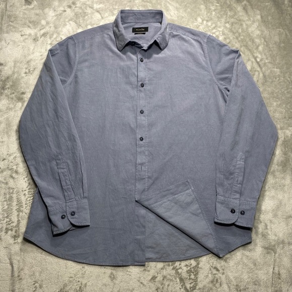 Massimo Dutti  Shirt Mens XL Button Down Long Sleeve Modern Slim‎ Fitting - Picture 1 of 12